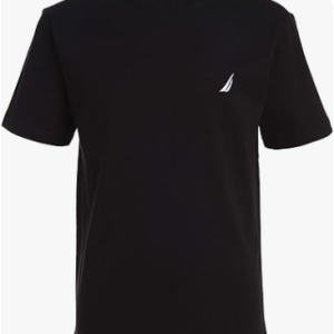 Nautica Boys' Short Sleeve Solid Crew Neck T-Shirt, Soft, Comfortable, Relaxed Fit